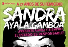 A 17 años del femicidio de Sandra Ayala Gamboa referentes de MuMaLa convocan a un encuentro en La Plata