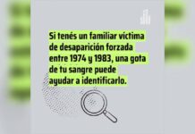 El Equipo de Antropología Forense difundió un mensaje: “Una gota de tu sangre puede ayudar a identificarlo”