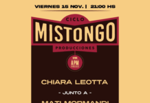 Chiara Leotta y Mati Mormandi en un nuevo Ciclo Mistongo en Casa Cuchá