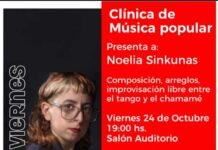Noelia Sinkunas se presenta en la Escuela de Arte de Berisso