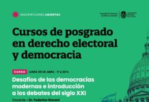 Nuevos cursos de Posgrado en Derecho Electoral y Democracia en la UNLP