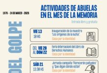 Las actividades de las Abuelas en la semana de marzo