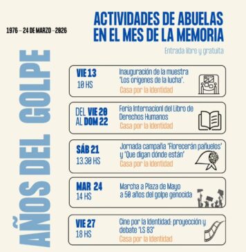 Las actividades de las Abuelas en la semana de marzo