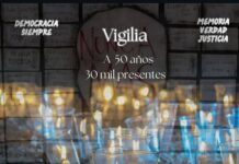 Vigilia en conmemoración del 24 de marzo en Berisso