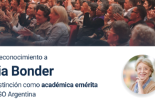Acto de reconocimiento a Gloria Bonder en FLACSO