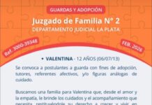 Juzgado de La Plata busca hogar para una niña de 12 años