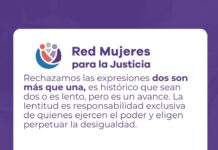 Duro comunicado de la Red de Mujeres para la Justicia en relación a la brecha de género