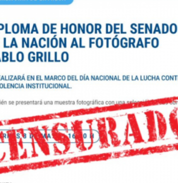 Villarruel y Bullrich censuraron la muestra fotográfica de Pablo Grillo en el Senado