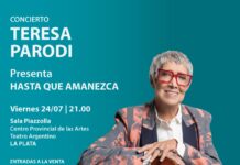 Teresa Parodi llega a La Plata para presentar su nuevo álbum «Hasta que amanezca»