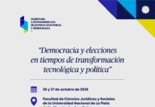 Democracia bajo la lupa: se viene la II Jornada Latinoamericana de Justicia Electoral en La Plata