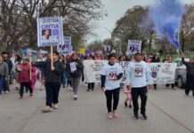 Femicidio de Cintia Díaz Orellana: Metán marcha en silencio rumbo a un histórico Juicio por Jurados